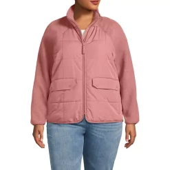 Women's Mixed Media Sherpa Fleece Jacket