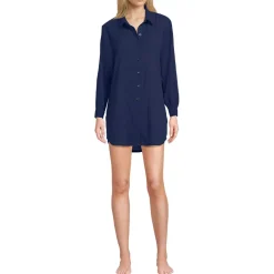 Women's New Button-Up Shirt Cover-Up Dress