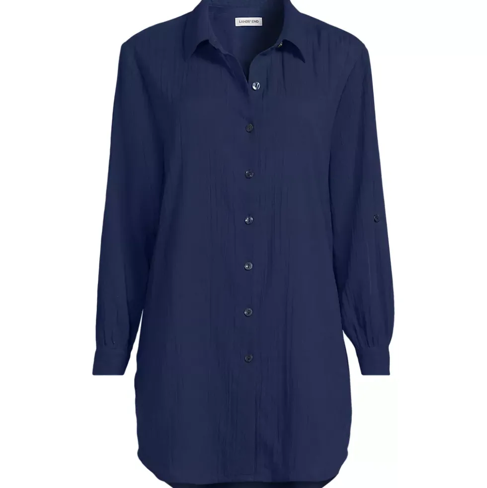 Women's New Button-Up Shirt Cover-Up Dress