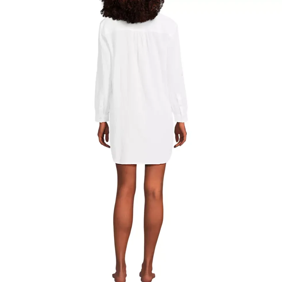 Women's New Button-Up Shirt Cover-Up Dress
