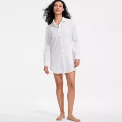 Women's New Button-Up Shirt Cover-Up Dress