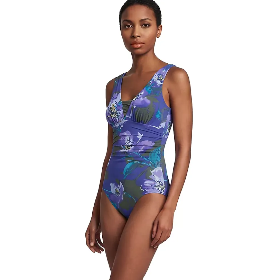 Women's New SlenderSuit Grecian Adjustable Low Leg One Piece
