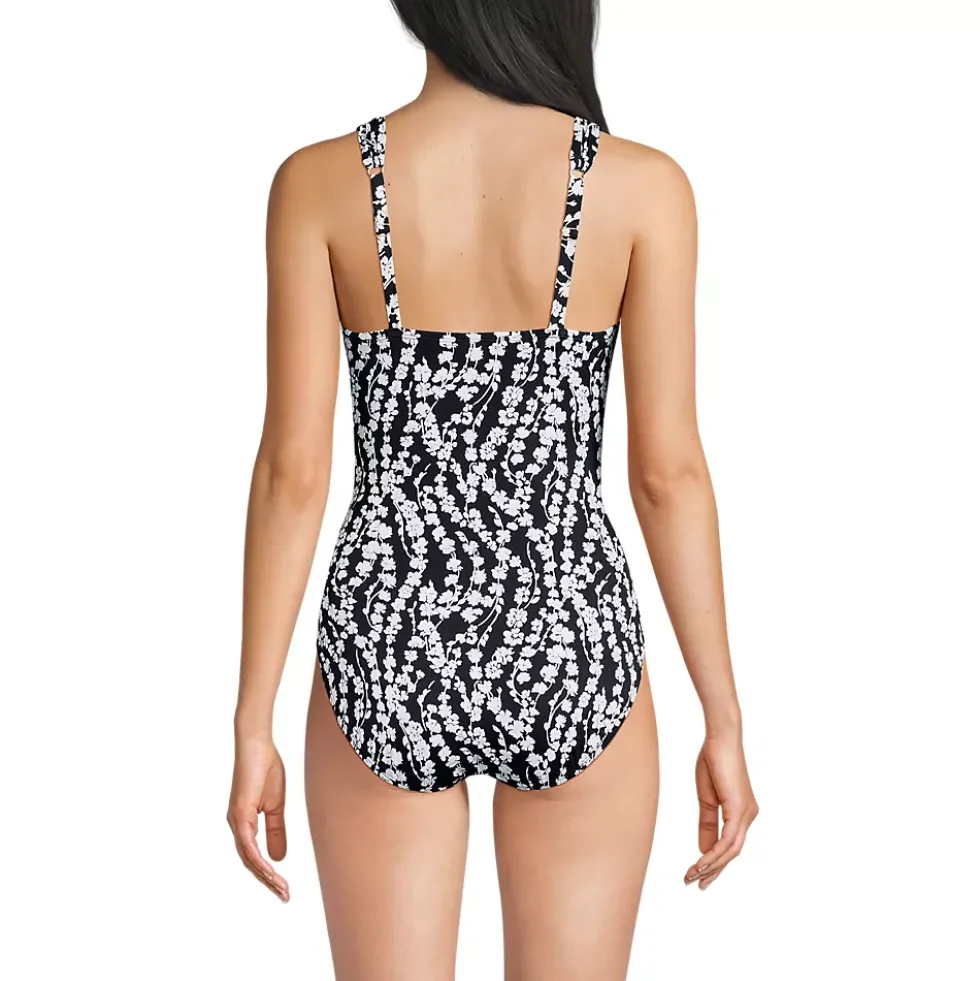 Women's New SlenderSuit Grecian Adjustable Low Leg One Piece