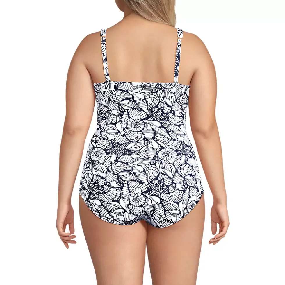 Women's New SlenderSuit Grecian Adjustable Low Leg One Piece