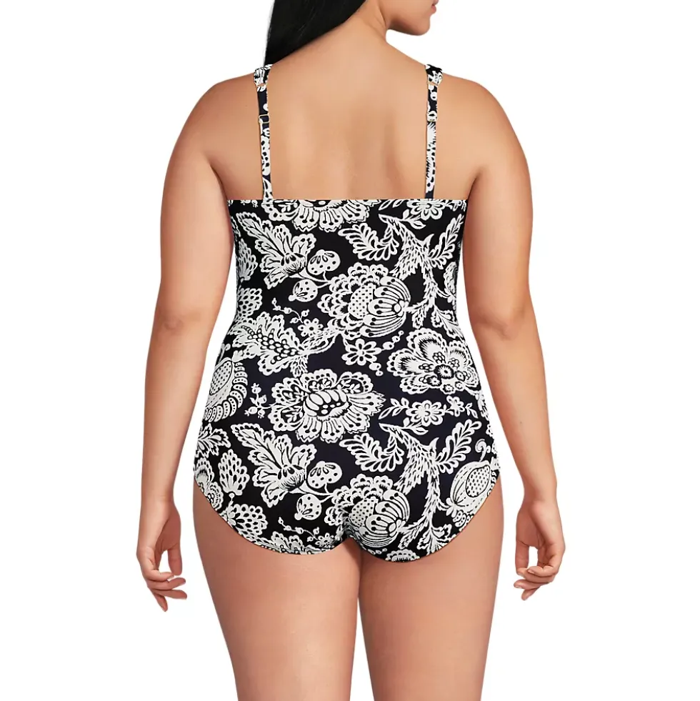 Women's New SlenderSuit Grecian Adjustable Low Leg One Piece