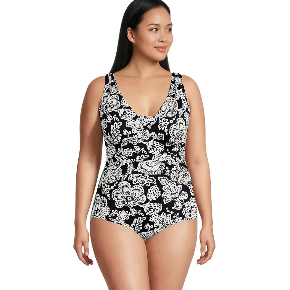 Women's New SlenderSuit Grecian Adjustable Low Leg One Piece