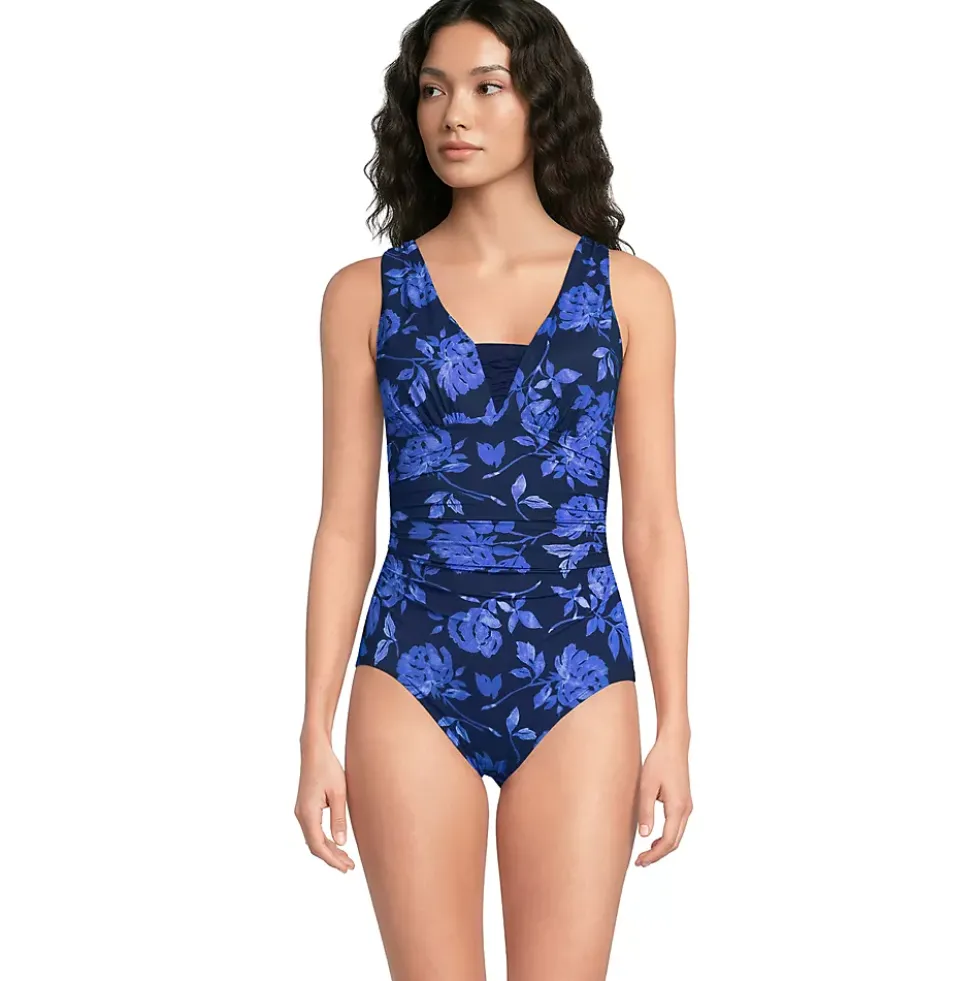 Women's New SlenderSuit Grecian Adjustable Low Leg One Piece