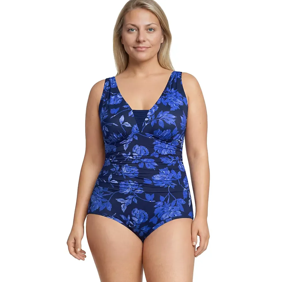 Women's New SlenderSuit Grecian Adjustable Low Leg One Piece