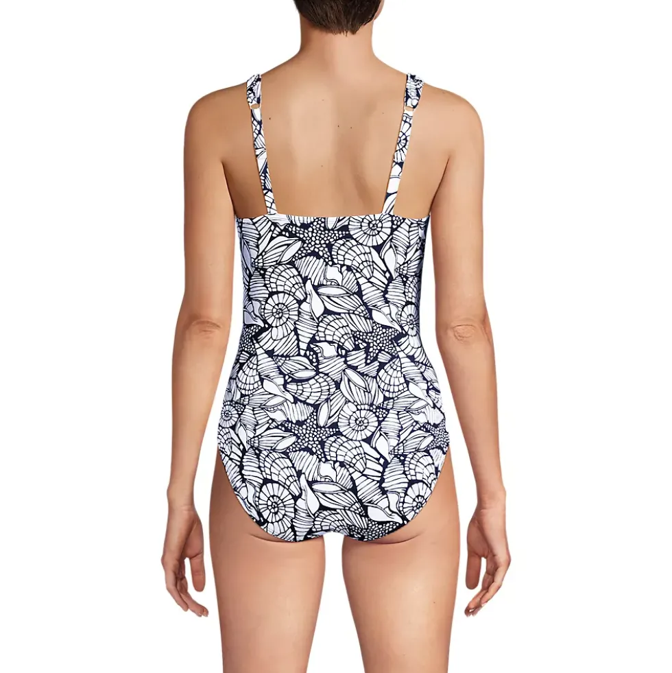 Women's New SlenderSuit Grecian Adjustable Low Leg One Piece