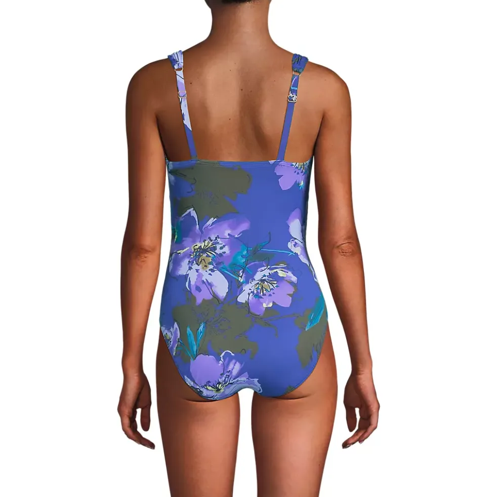 Women's New SlenderSuit Grecian Adjustable Low Leg One Piece