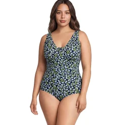 Women's New SlenderSuit Grecian Adjustable Low Leg One Piece