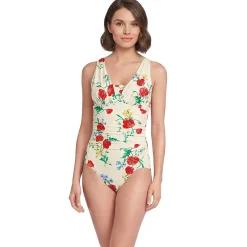 Women's New SlenderSuit Grecian Adjustable Low Leg One Piece