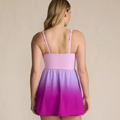 Women's New SlenderSuit Wrap Swim Dress Swimsuit Print