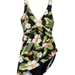 Women's New SlenderSuit Wrap Swim Dress Swimsuit Print