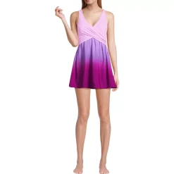 Women's New SlenderSuit Wrap Swim Dress Swimsuit Print