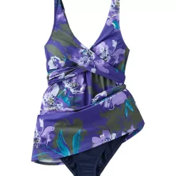 Women's New SlenderSuit Wrap Swim Dress Swimsuit Print