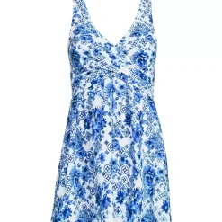Women's New SlenderSuit Wrap Swim Dress Swimsuit Print