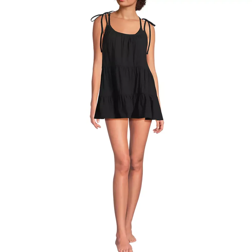 Women's New Tiered Cover Up Mini Dress