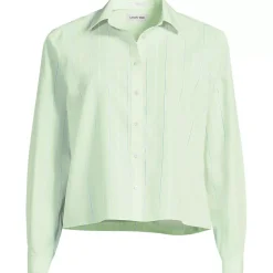 Women's No Iron Boxy Cropped Shirt