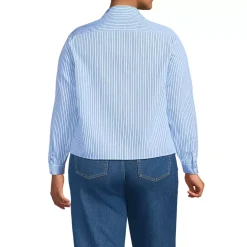 Women's No Iron Boxy Cropped Shirt