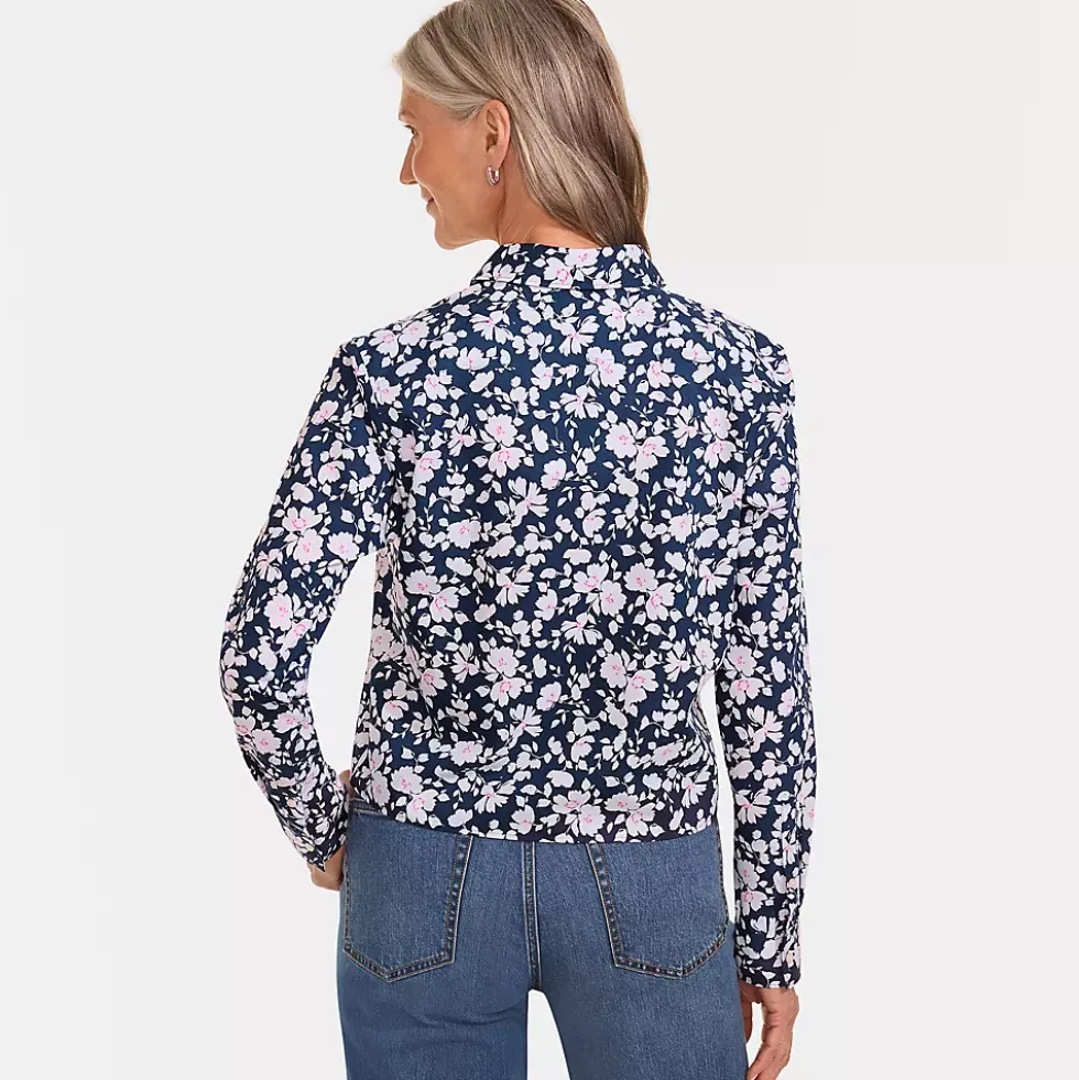 Women's No Iron Boxy Cropped Shirt
