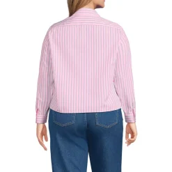 Women's No Iron Boxy Cropped Shirt