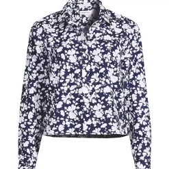 Women's No Iron Boxy Cropped Shirt