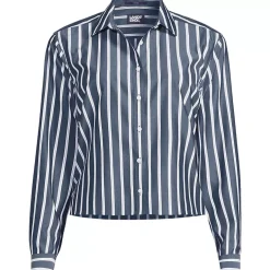 Women's No Iron Boxy Cropped Shirt