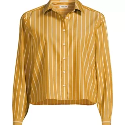 Women's No Iron Boxy Cropped Shirt
