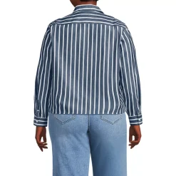Women's No Iron Boxy Cropped Shirt