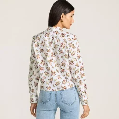 Women's No Iron Boxy Cropped Shirt