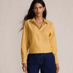 Women's No Iron Boxy Cropped Shirt