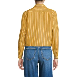 Women's No Iron Boxy Cropped Shirt