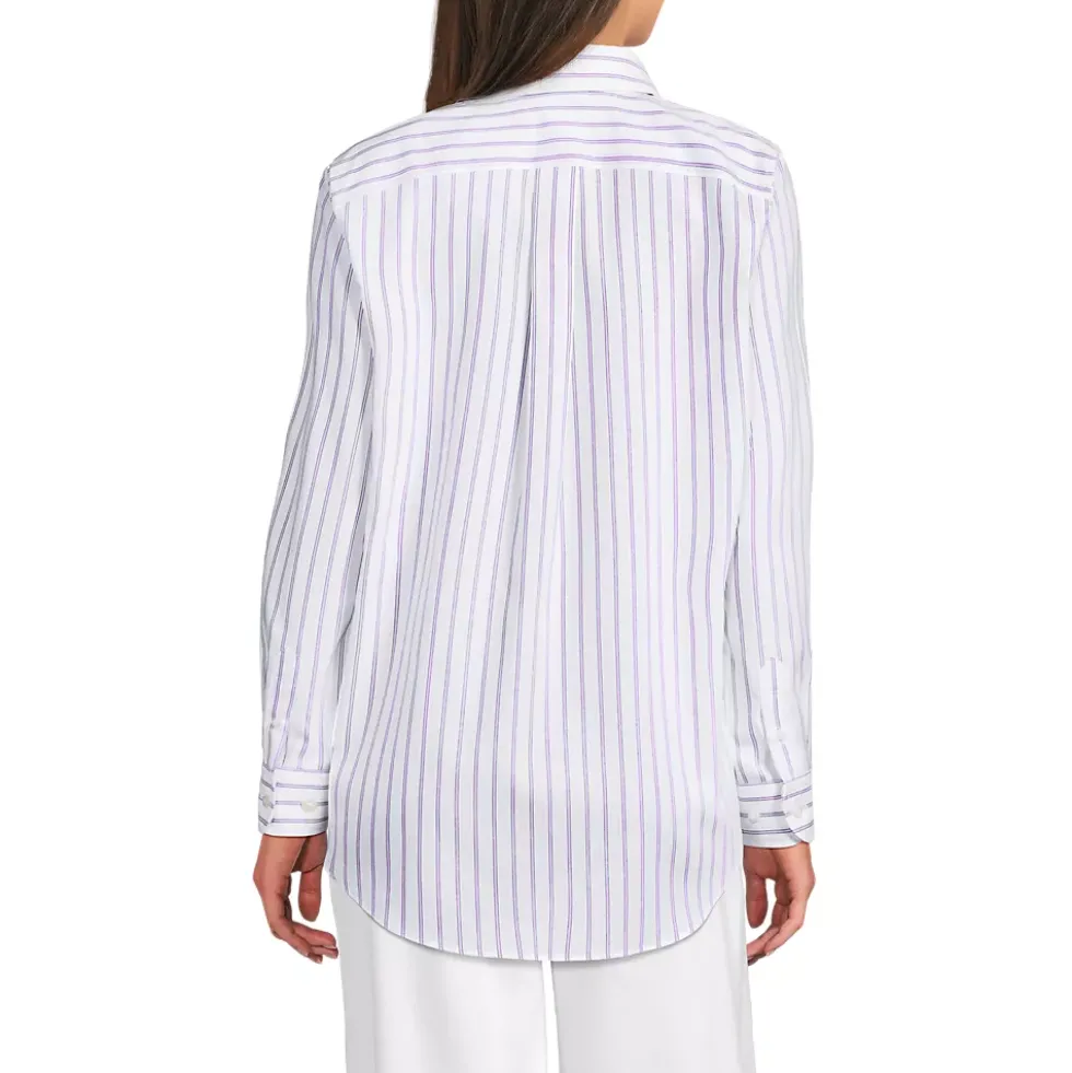 Women's No Iron Pinpoint Relaxed Fit Shirt