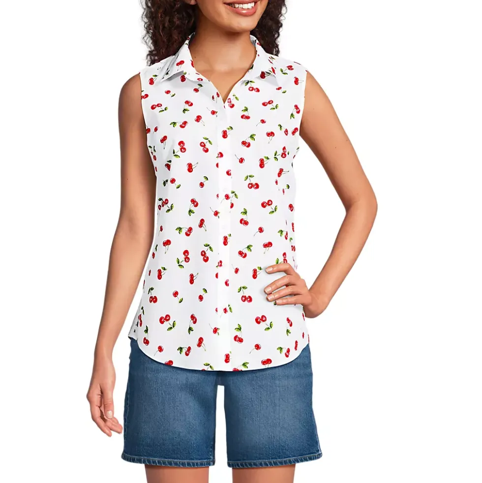 Women's No Iron Sleeveless Shirt