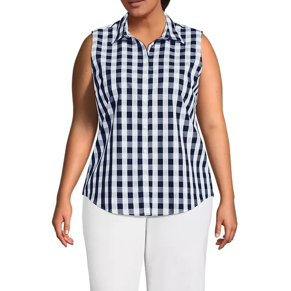 Women's No Iron Sleeveless Shirt