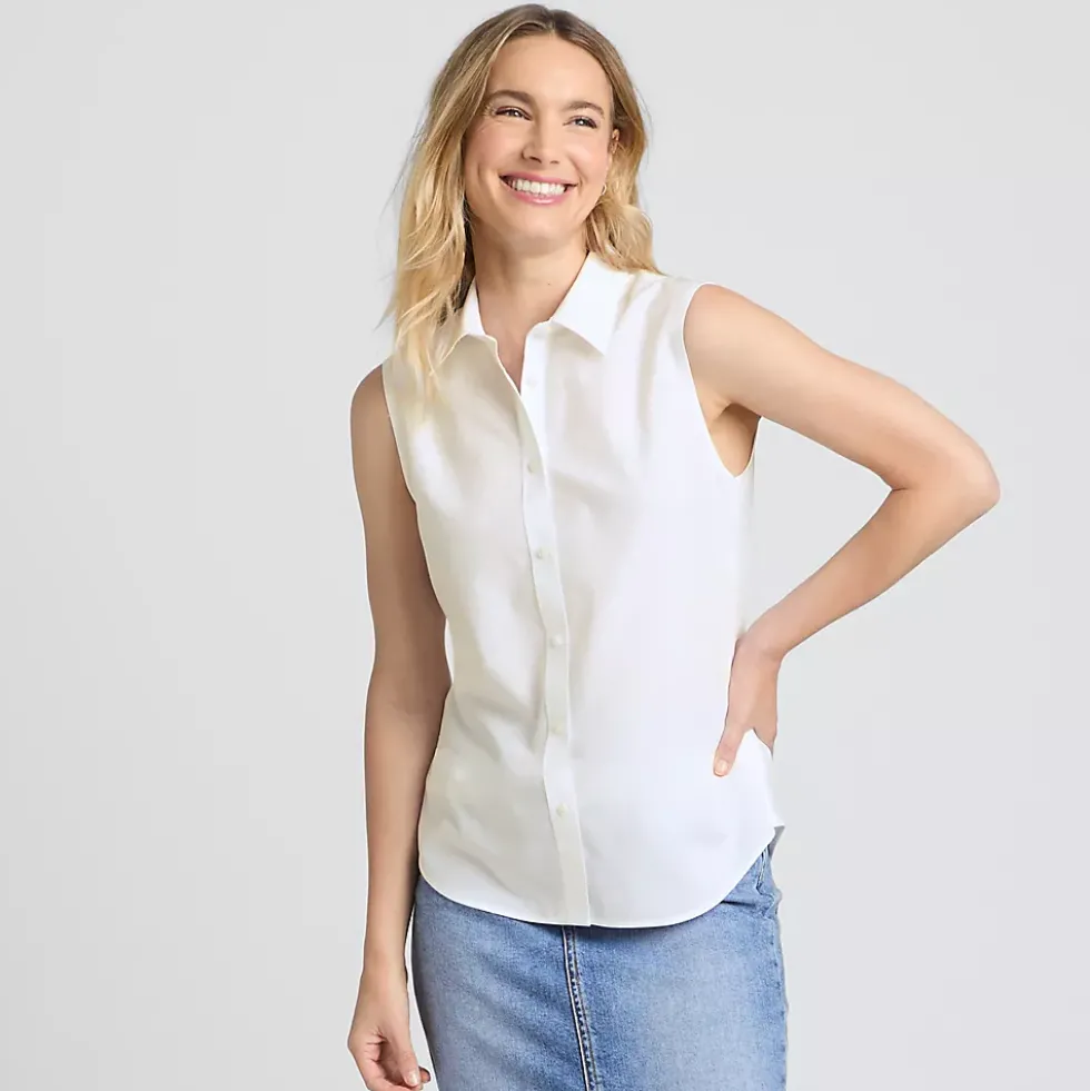 Women's No Iron Sleeveless Shirt