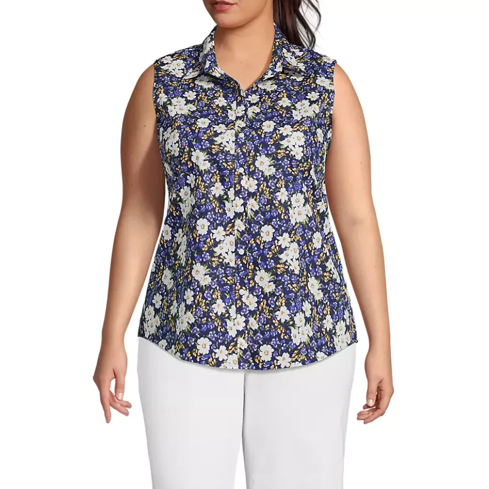 Women's No Iron Sleeveless Shirt