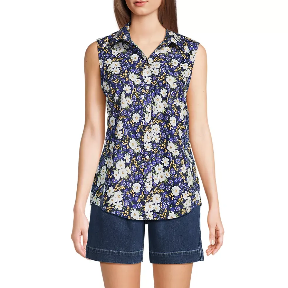 Women's No Iron Sleeveless Shirt