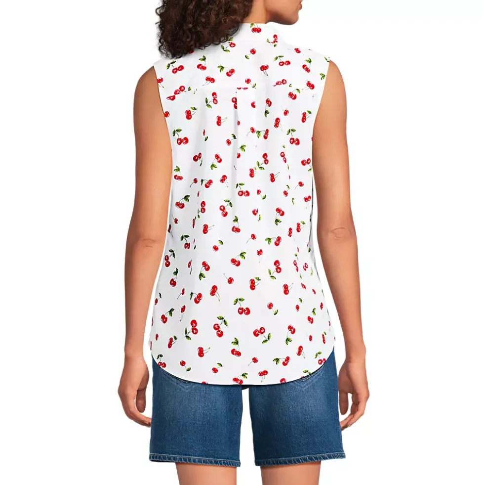 Women's No Iron Sleeveless Shirt