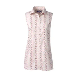 Women's No Iron Supima Cotton Sleeveless Shirt
