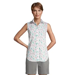 Women's No Iron Supima Cotton Sleeveless Shirt