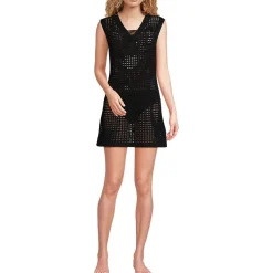 Women's Open Knit Cover-up Dress