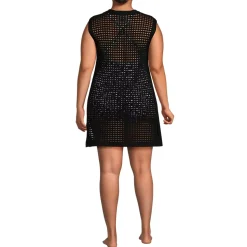 Women's Open Knit Cover-up Dress