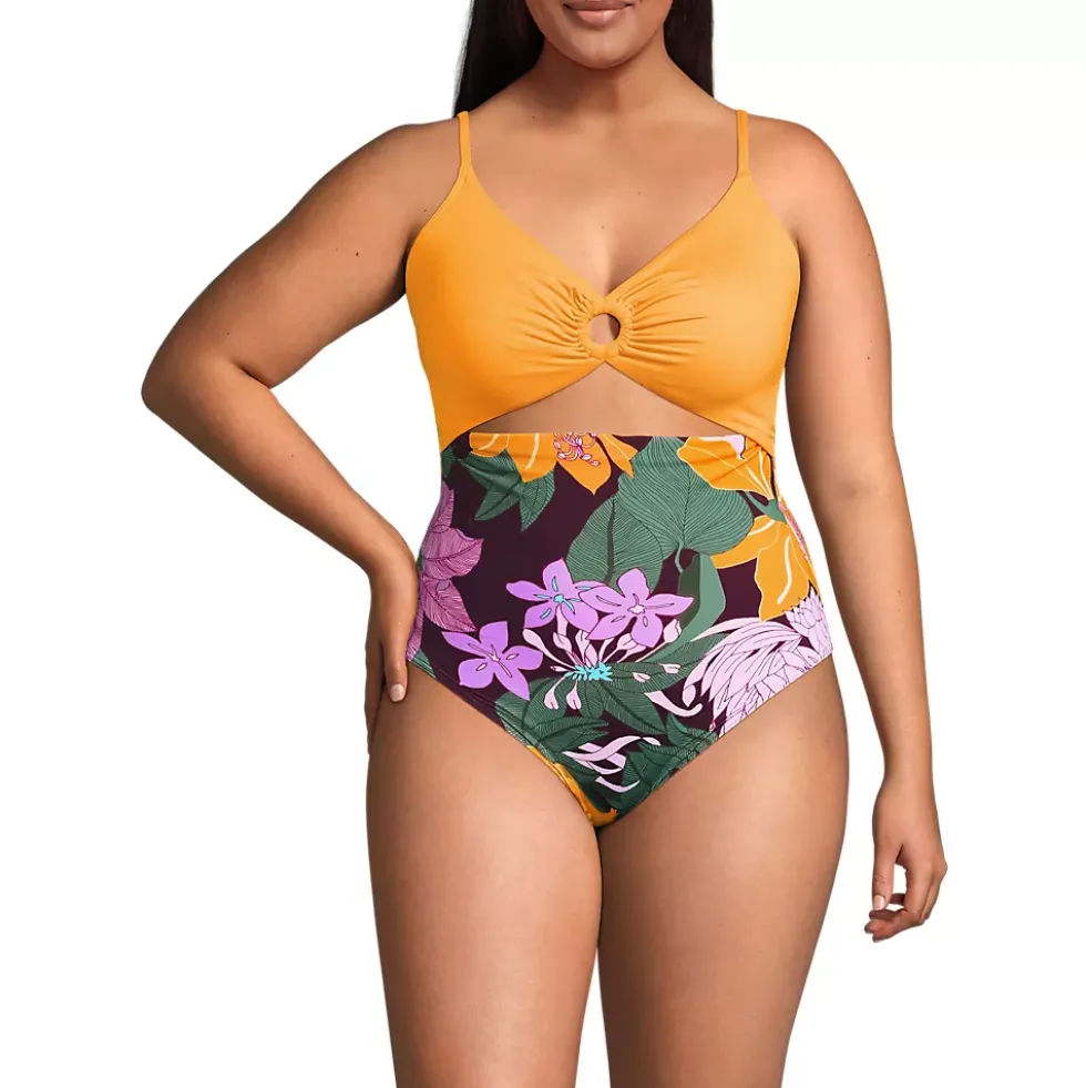 Women's O-Ring Monokini One Piece Swimsuit