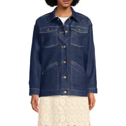 Women's Oversized Denim Trucker Jacket