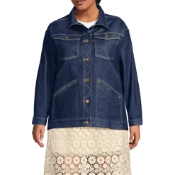 Women's Oversized Denim Trucker Jacket