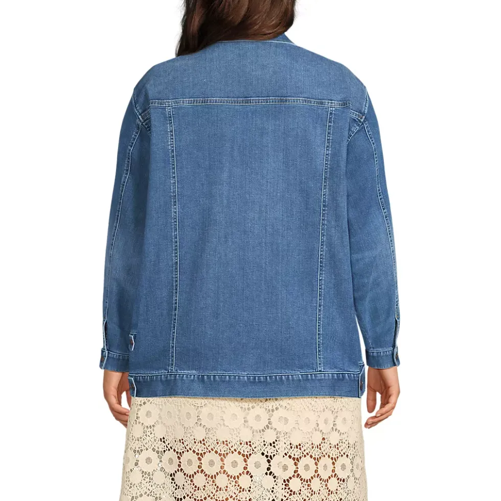 Women's Oversized Denim Trucker Jacket