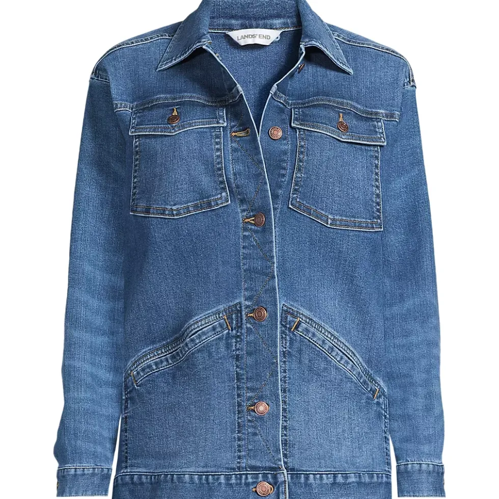 Women's Oversized Denim Trucker Jacket