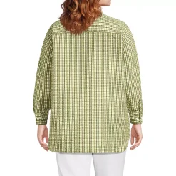 Women's Oversized Seersucker Shirt
